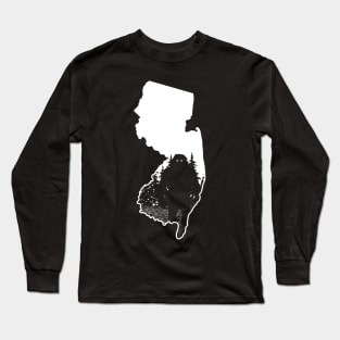 New Jersey Bigfoot Long Sleeve T-Shirt